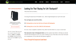 Desktop Screenshot of bestbackpacksguide.com