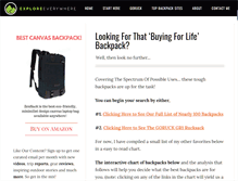 Tablet Screenshot of bestbackpacksguide.com
